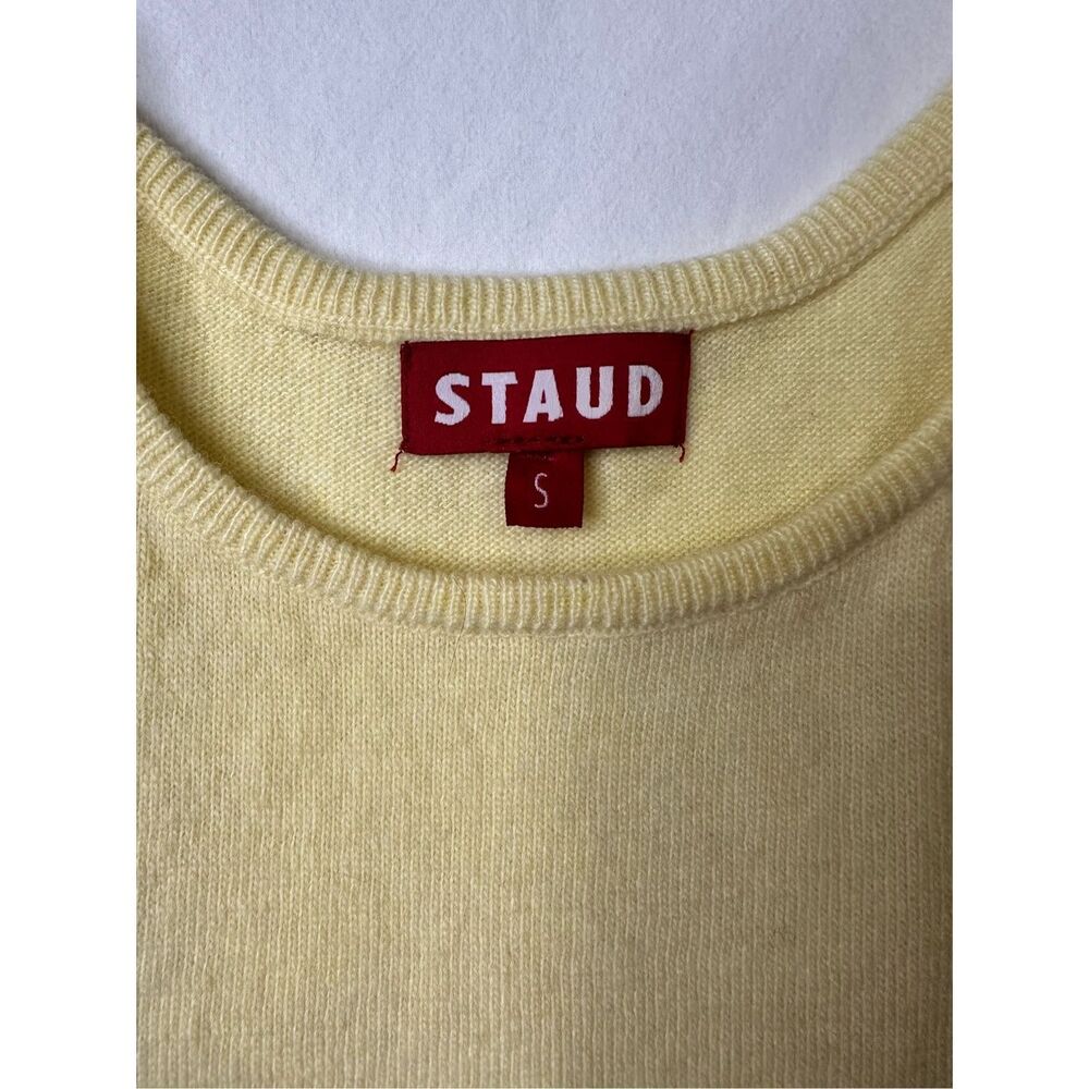 STAUD Yellow Ribbed Tank Top - Picture 4 of 7